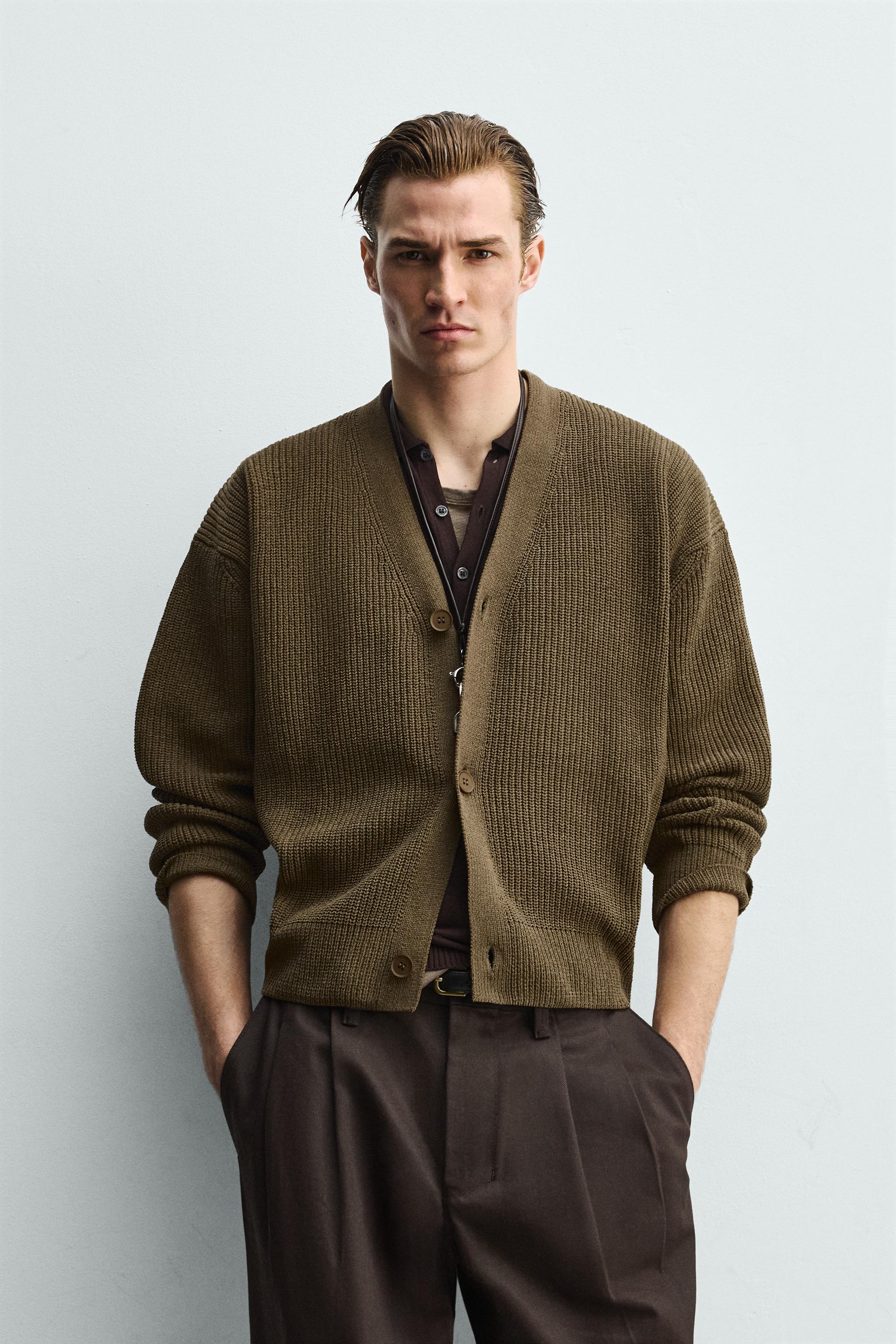 CARDIGAN RELAXED FIT STRUCTURÉ